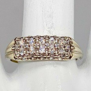 WEDDING BAND/ LAYERING DIAMOND BAND RING
